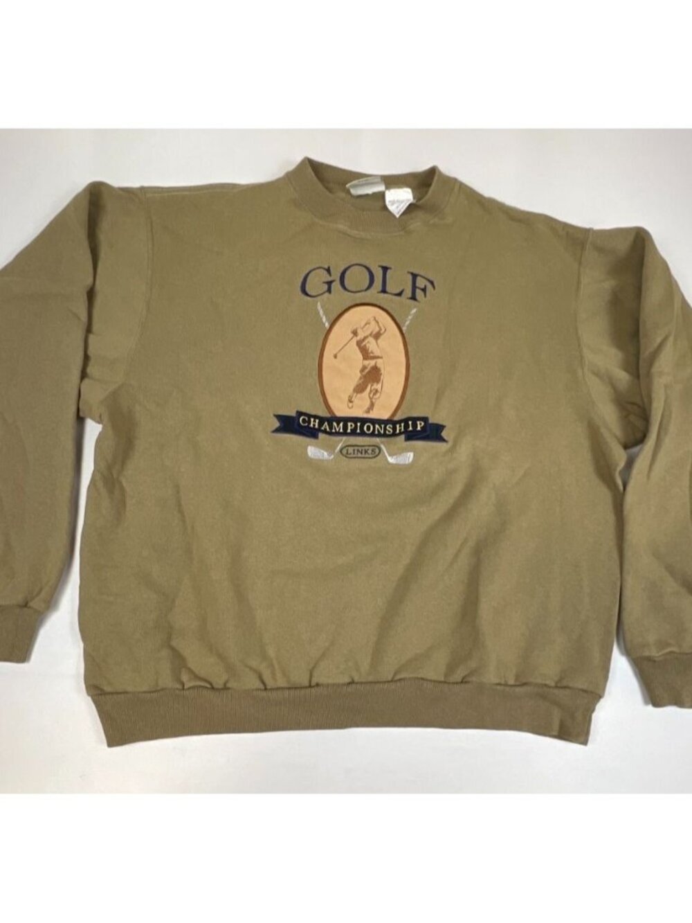 Vintage Briar Creek Men XL Brown Golf Championship Crewneck Sweatshirt